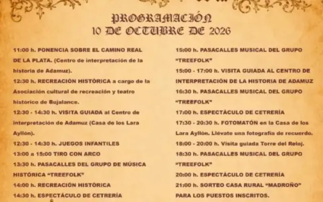 Representantes de Miguelturra y Peralvillo en las Jornadas del Camino Real de la Plata en Adamuz