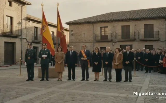 Acto institucional del Ayuntamiento de Miguelturra con la Guardia Civil en el Día del Pilar