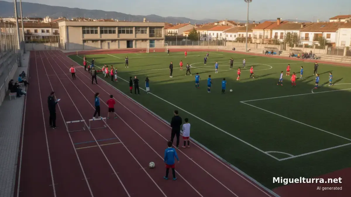 Jóvenes entrenando en las Escuelas Deportivas Municipales de Miguelturra