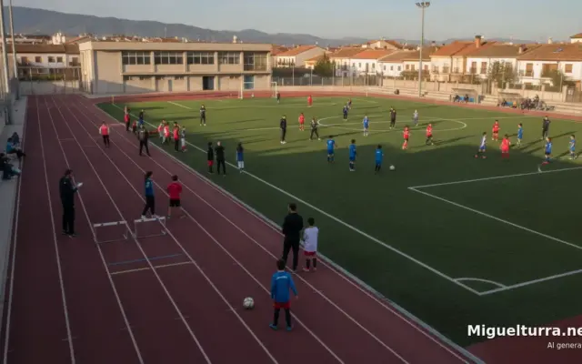 Jóvenes entrenando en las Escuelas Deportivas Municipales de Miguelturra