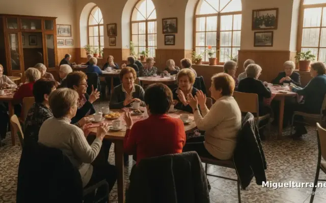 Mujeres conversando en un encuentro comunitario, imagen ilustrativa generada con IA