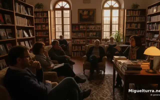 Jornada literaria sobre novela negra en una biblioteca pública