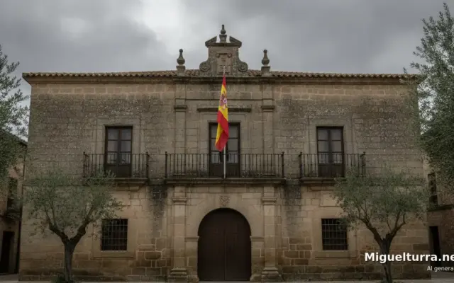 Bandera a media asta en el Ayuntamiento durante el luto oficial