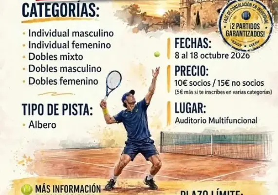 Pista de tenis del Auditorio Multifuncional de Miguelturra
